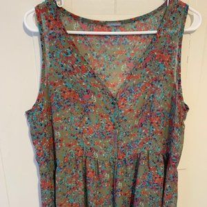 Sleeveless Floral Summer Top